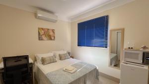 Η κουζίνα ή μικρή κουζίνα στο Apart Hotel Bena Taquaral próx a Lagoa do Taquaral