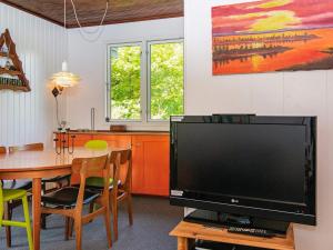 Μια τηλεόραση ή/και κέντρο ψυχαγωγίας στο 4 person holiday home in Ans By-By Traum