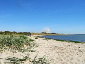 a sandy beach next to a body of water at 5 person holiday home in Dannemare-By Traum in Dannemare