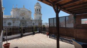 Un patio sau altă zonă în aer liber la Atico Cadiz
