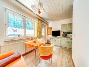 Μια τηλεόραση ή/και κέντρο ψυχαγωγίας στο Luxurious Apartment in Heubach Germany in the Forest