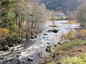a river with rocks on the side of it at 8 person holiday home in Lindesnes in Tryland