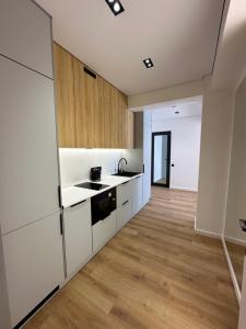 Η κουζίνα ή μικρή κουζίνα στο Apartment Kaprovani Shekvetili