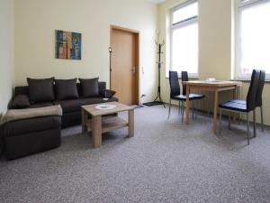 Ruang duduk di Apartment in Malchow with terrace