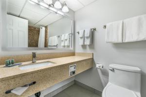 a bathroom with a sink and a mirror at Best Western Prince George Downtown in Prince George +58 photos