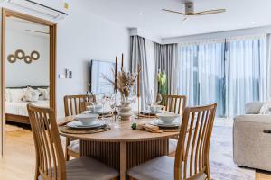 Χώρος καθιστικού στο Beachside 1 BR apartment by NLA