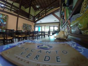 Um restaurante ou outro lugar para comer em Recanto Verde Praia Hotel Juquehy