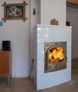 Televízia a/alebo spoločenská miestnosť v ubytovaní Nasze Homole