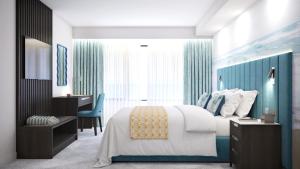 Ένα ή περισσότερα κρεβάτια σε δωμάτιο στο Hotel Indigo Torquay, By IHG +48 φωτογραφίες