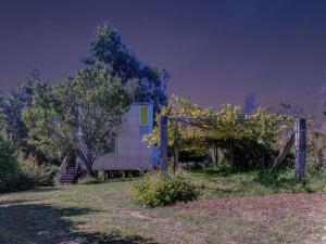 a small house in the middle of a field at Treehouse in Galicia near Silgar Beach in Sanxenxo +33 photos