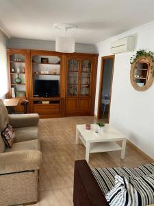 Χώρος καθιστικού στο Casa Coveliño