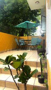 Αίθριο ή υπαίθριος χώρος στο Americana Stay steps from Chapultepec cozy private bedroom