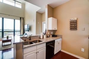 a kitchen with a sink and a dishwasher at Luxury Uptown Penthouse in Charlotte +20 photos