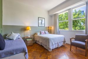 Postel nebo postele na pokoji v ubytování Apartamento no Centro do Rio