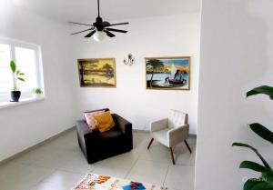 Et opholdsområde på Quartos privativo perto da praia de Itaparica