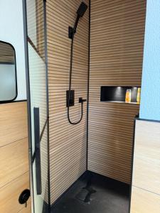 Koupelna v ubytování Ruhige zentrale Ferienwohnung + 18 fotografií