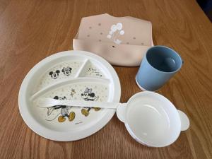 a table with a plate and a bowl and a cup at live takayama - Vacation STAY 19761 in Takayama