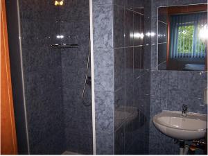 Koupelna v ubytování Hotel U Jelena