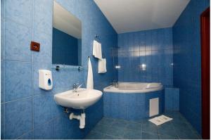 Koupelna v ubytování Hotel U Jelena