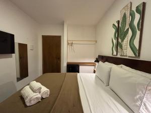 Ένα ή περισσότερα κρεβάτια σε δωμάτιο στο Quarto pra Casal, no centro de Jericoacoara!
