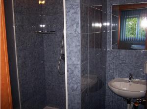 Koupelna v ubytování Hotel U Jelena