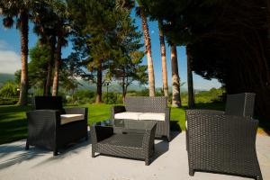 Jardín al aire libre en Hotel La Palma de Llanes