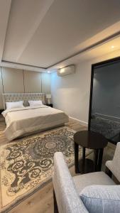 Postel nebo postele na pokoji v ubytování Entire Apartment شقه مستقله خاصه