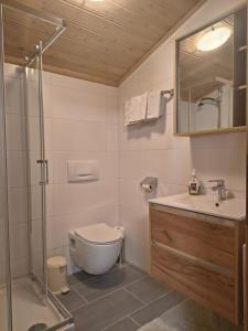 Koupelna v ubytování Landhaus Johanna