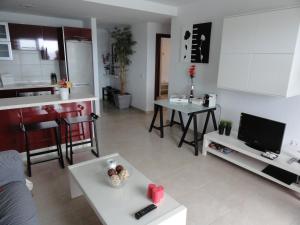 TV a/nebo společenská místnost v ubytování Apartment Poris Sunrises