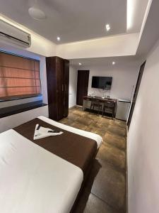 TV a/nebo společenská místnost v ubytování Lucky Service Apartments - Near BKC