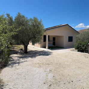 a house with a tree in front of it at A Casa di Alice in Scafa