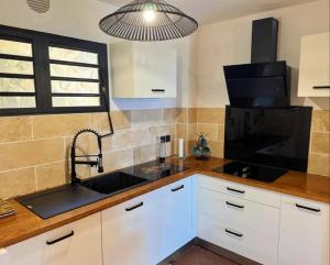 Køkken eller tekøkken på Hermitage les bains