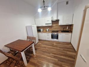 Kuchyň nebo kuchyňský kout v ubytování Apartament Panorama Centrum