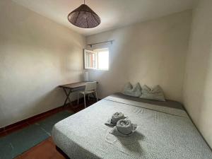 Postel nebo postele na pokoji v ubytování Olympo Shared flat with Amazing River view