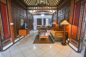 Χώρος καθιστικού στο The Joglo By The Beach Pemuteran Bali