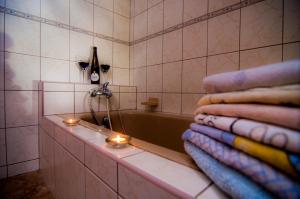 Koupelna v ubytování Apartmány pod Kozákovem + 37 fotografií