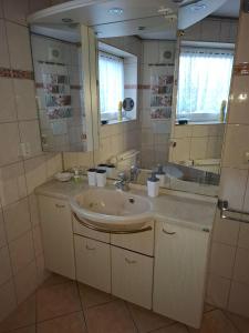Koupelna v ubytování Ferienwohnung-Haus-am-Wald + 30 fotografií