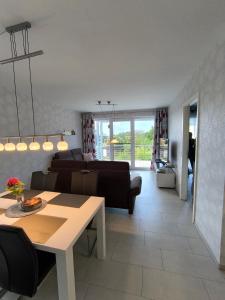 Posedenie v ubytovaní Ferienwohnung Fährblick OG