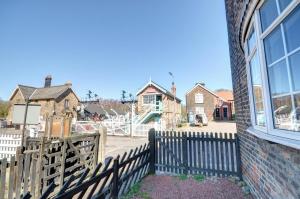 Bygningen som feriehuset ligger i