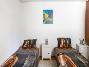 Postel nebo postele na pokoji v ubytování Ferienwohnung in Bontkirchen