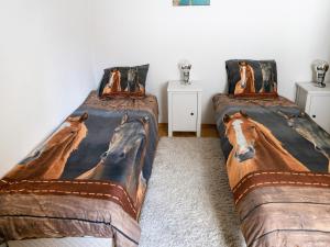 Postel nebo postele na pokoji v ubytování Ferienwohnung in Bontkirchen