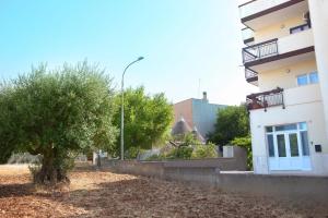 a building with a tree next to a building at Perla D'Itria in Locorotondo