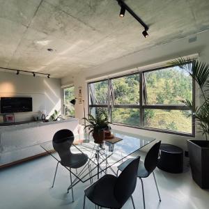 Χώρος καθιστικού στο Apartamento moderno no MaxHaus Praia Brava Piscinas, Academia e Vista Verde