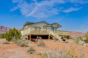 a house in the middle of the desert at Moab House Near Arches Natl Park and Canyonlands! in Moab