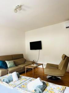 Μια τηλεόραση ή/και κέντρο ψυχαγωγίας στο Apartment Oak Root +4 φωτογραφίες