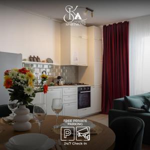 Η κουζίνα ή μικρή κουζίνα στο Sika Winn Premium Apartment- private parking