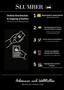 a screen with a hand holding a cell phone at ApartHotel Slumber in Geesthacht