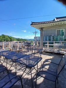 Μπαλκόνι ή βεράντα στο 히든힐호텔경주