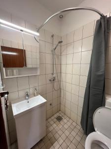Koupelna v ubytování Studio Orebic 4496d