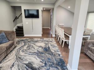 a living room with a couch and a table at NWW single 2nd ave Hereford Inlet Anglesea in North Wildwood +22 photos